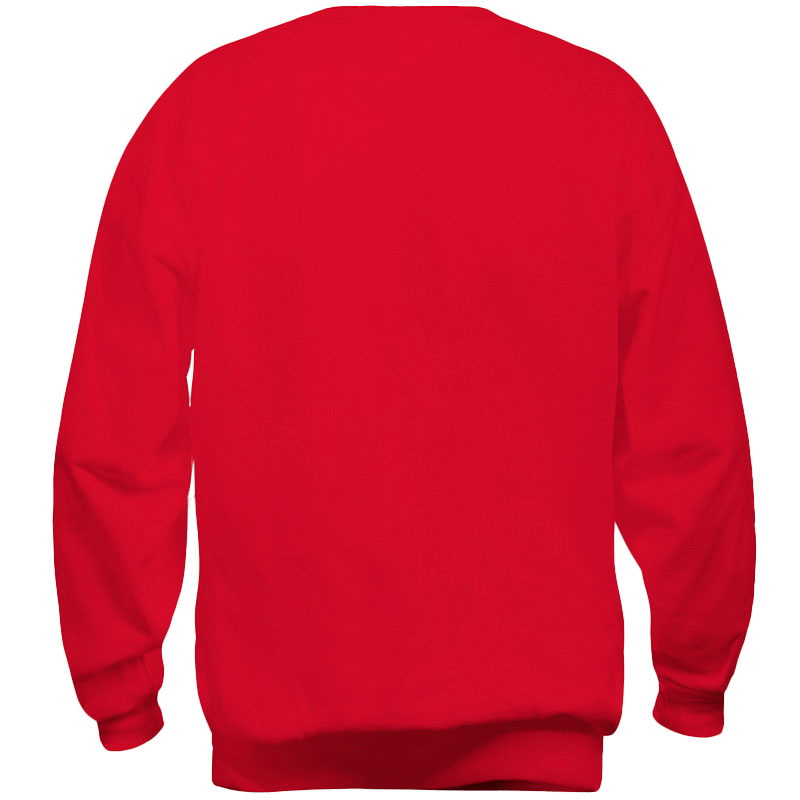 Sudadera Cuello Redondo Personalizada Unisex Trasero